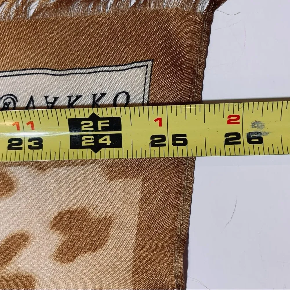Vintage‎ Vakko Silk Scarf